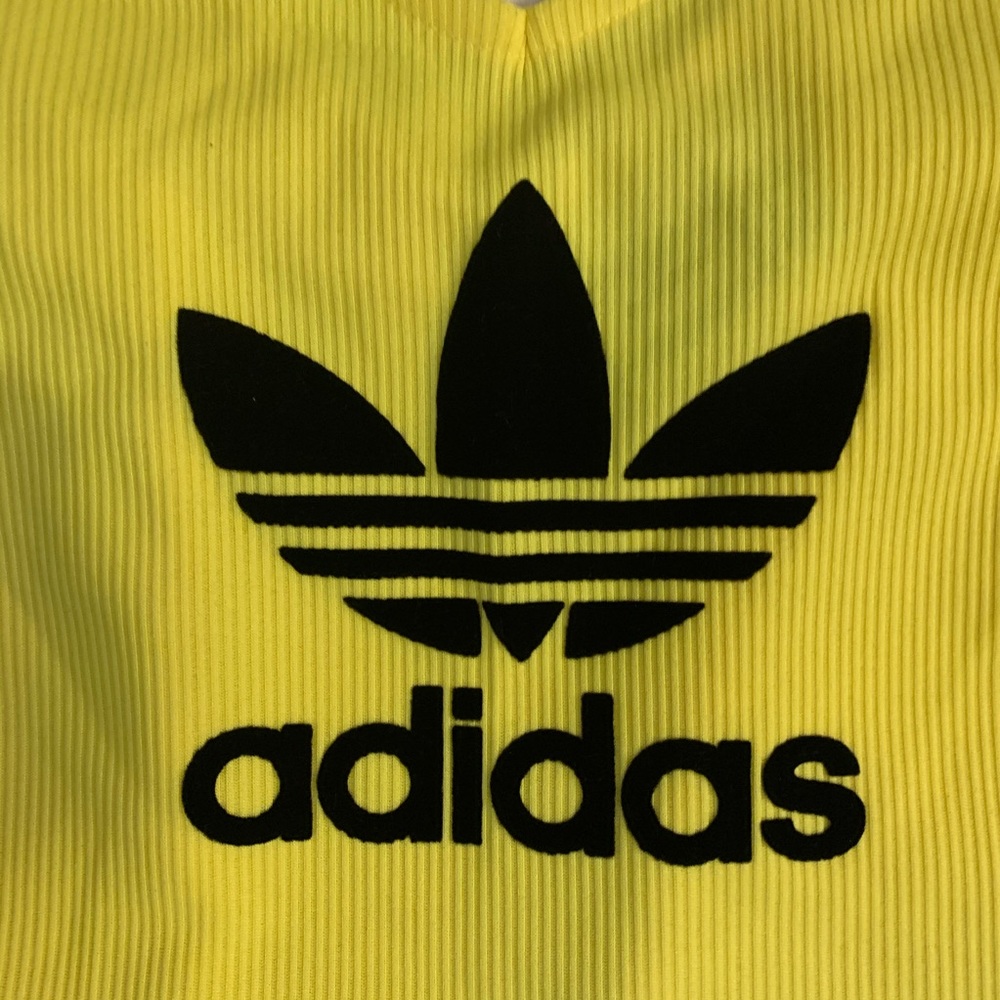Brand new Women adidas yellow tank tops